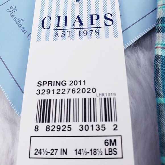Chaps girl one piece Check Size 6M - NWT - Picture 7 of 8